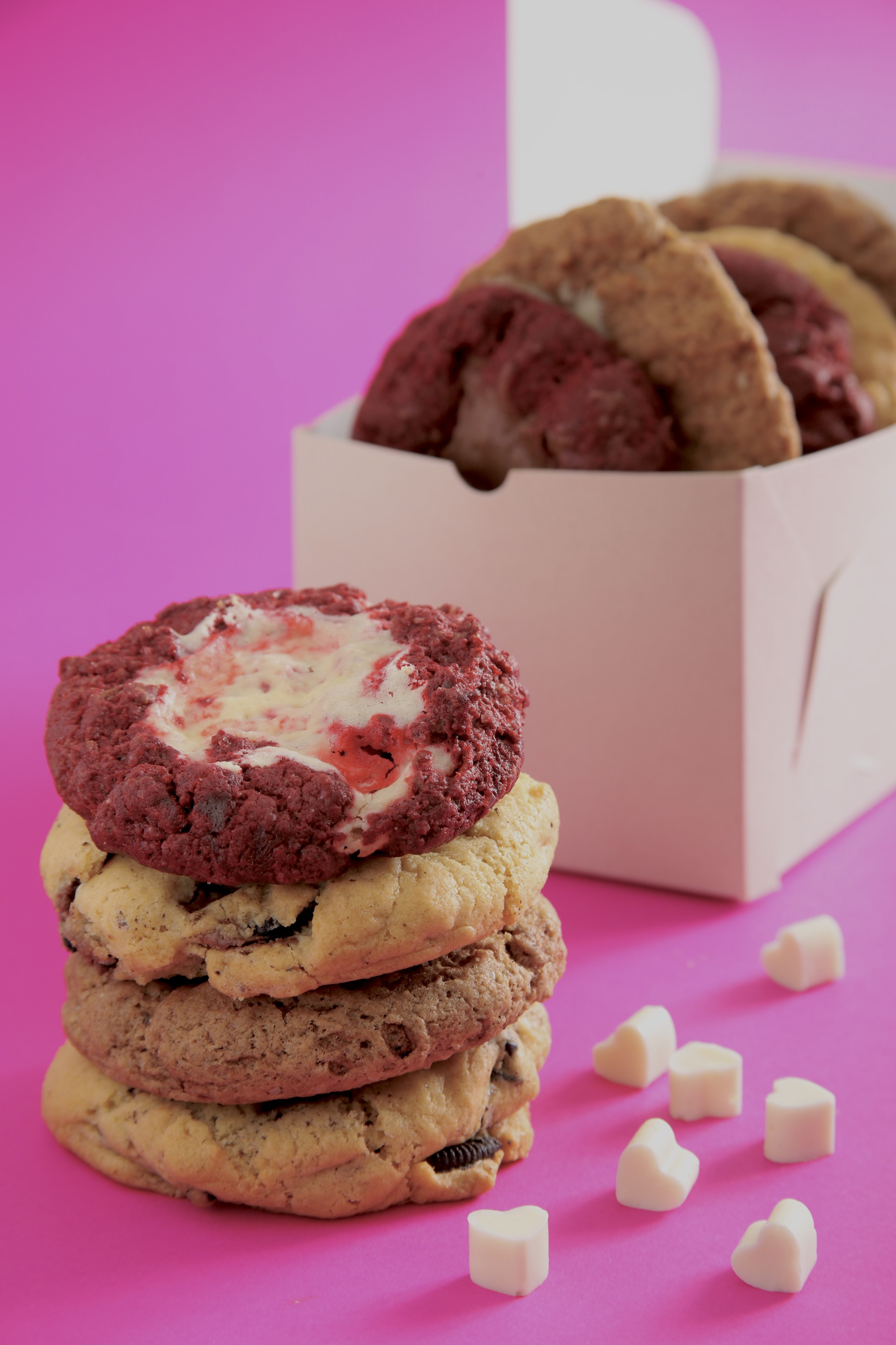 Caja de galletas de San Valentín